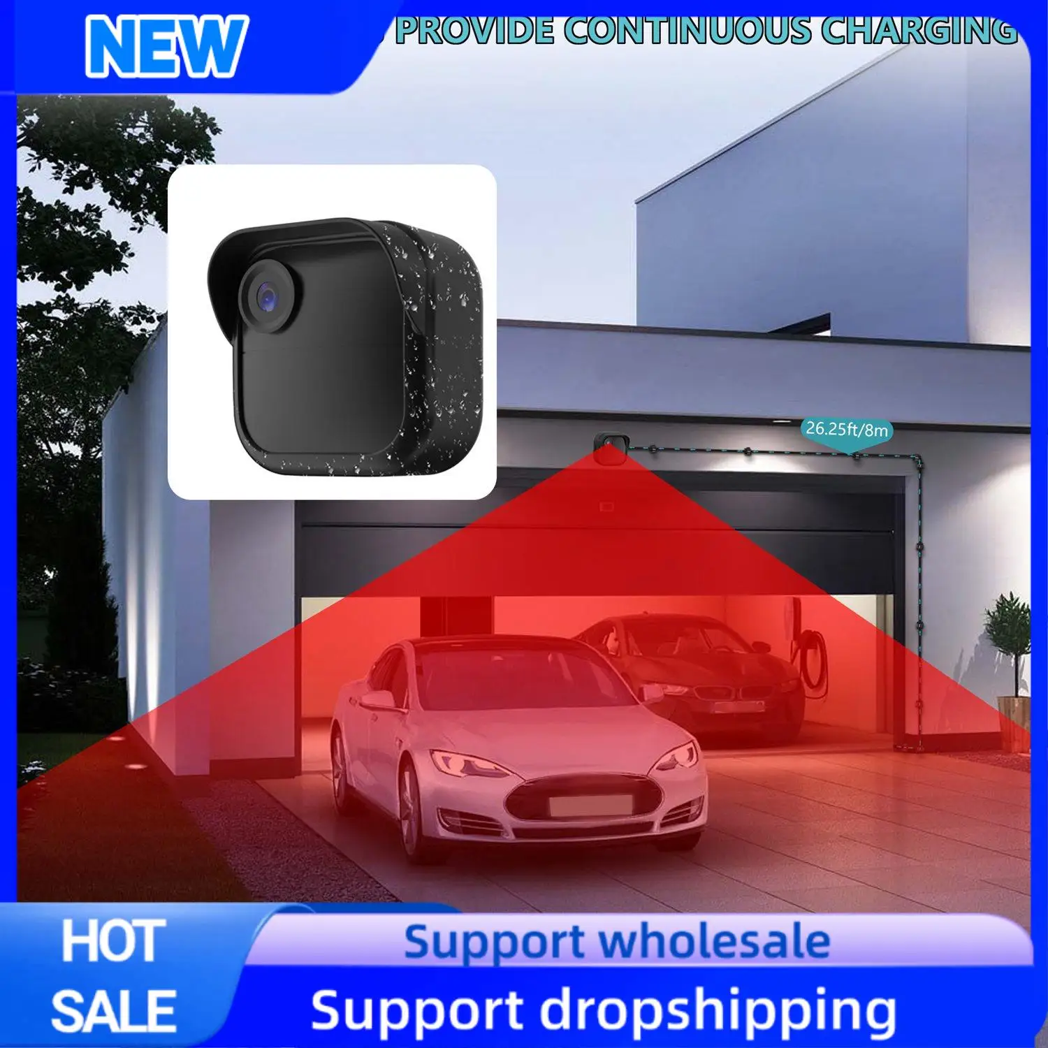 

Optimal Camera Extended Charging Cable Monitoring Protective Cover For Blink Outdoor 4 US Plug Easy Install Easy To Use