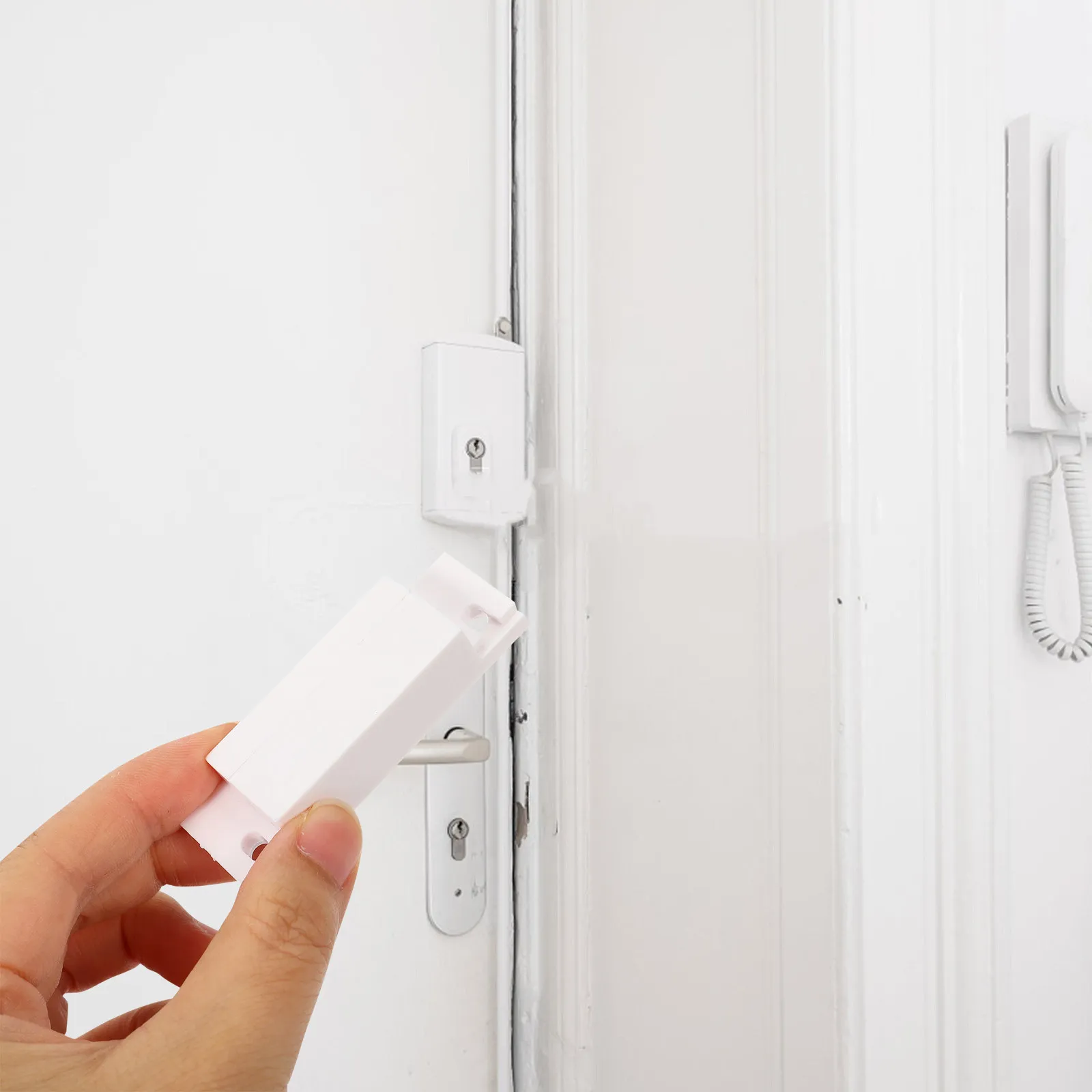

4Pcs Door Window Magnetic Sensor Alarm Security Device for Home Shop Office Protection Door Sensor Window Sensors