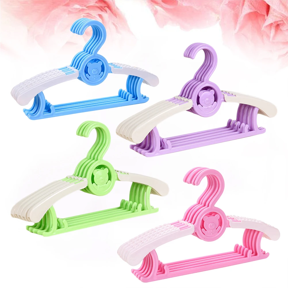 

20 Pcs Children Hanger Clothes Hangers for Hanging Racks Girl Clothing Shops Kids' Random Color