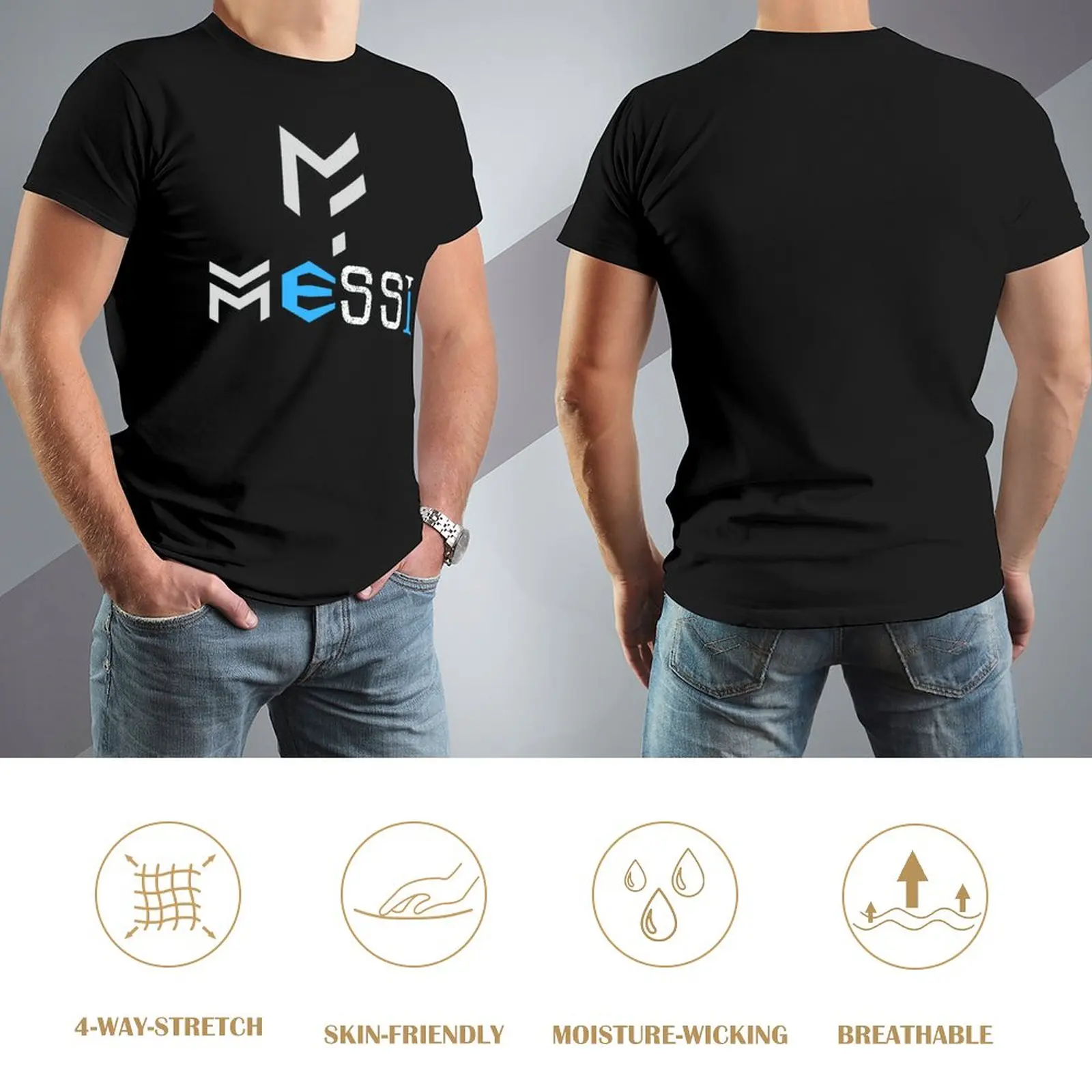 CELEBRAÇÃO-T-shirt fitness para homens, leão, Andrés, Messi, Argentina, No 10, GOAT, Caricatura 84, alta qualidade, Premium Move, tamanho EUA