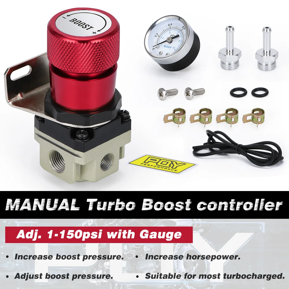 T2 UNIVERSAL ADJUSTABLE MANUAL GAUGE TURBO BOOST CONTROLLER 1-150 PSI SR20DET SR WX5811