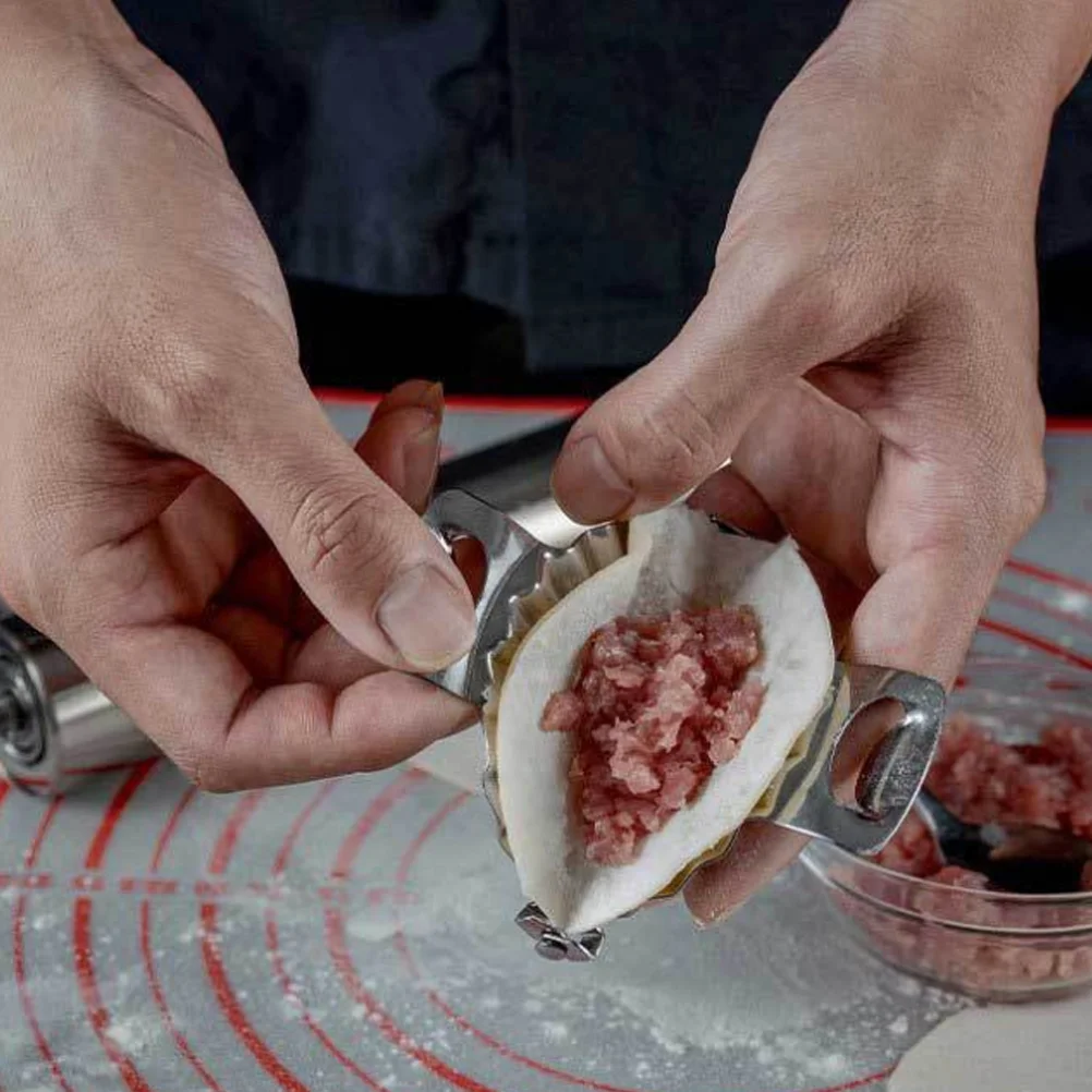 Fabricante de bolinho de aço inoxidável imprensa de massa criativo bolinho molde fazendo ferramenta para casa cozinha restaurante (tamanho grande)