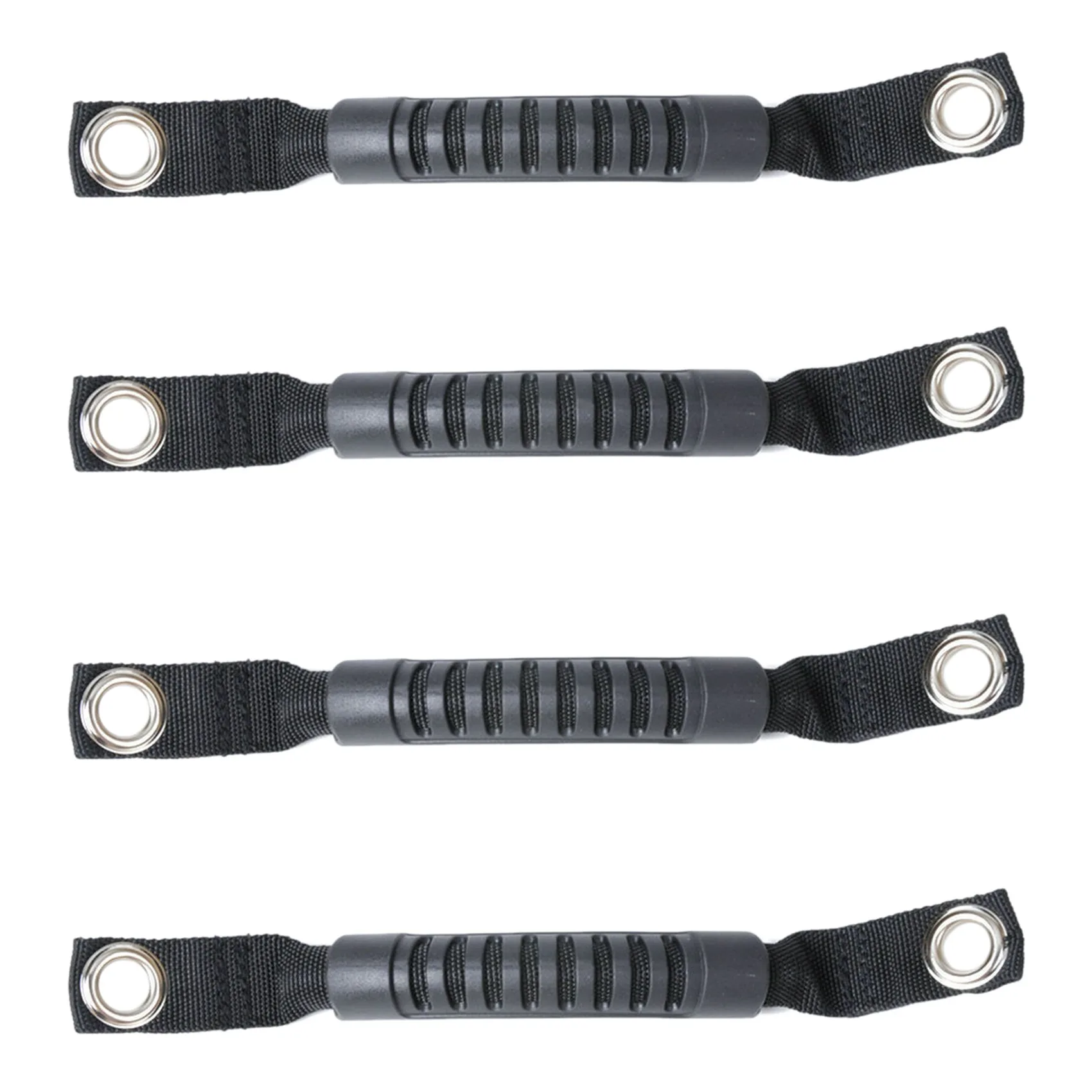 Leading-4Pcs Grab Handles Black Rear Seat Safety Grab Padded Roll Bars For Jeep Wrangler JK TJ