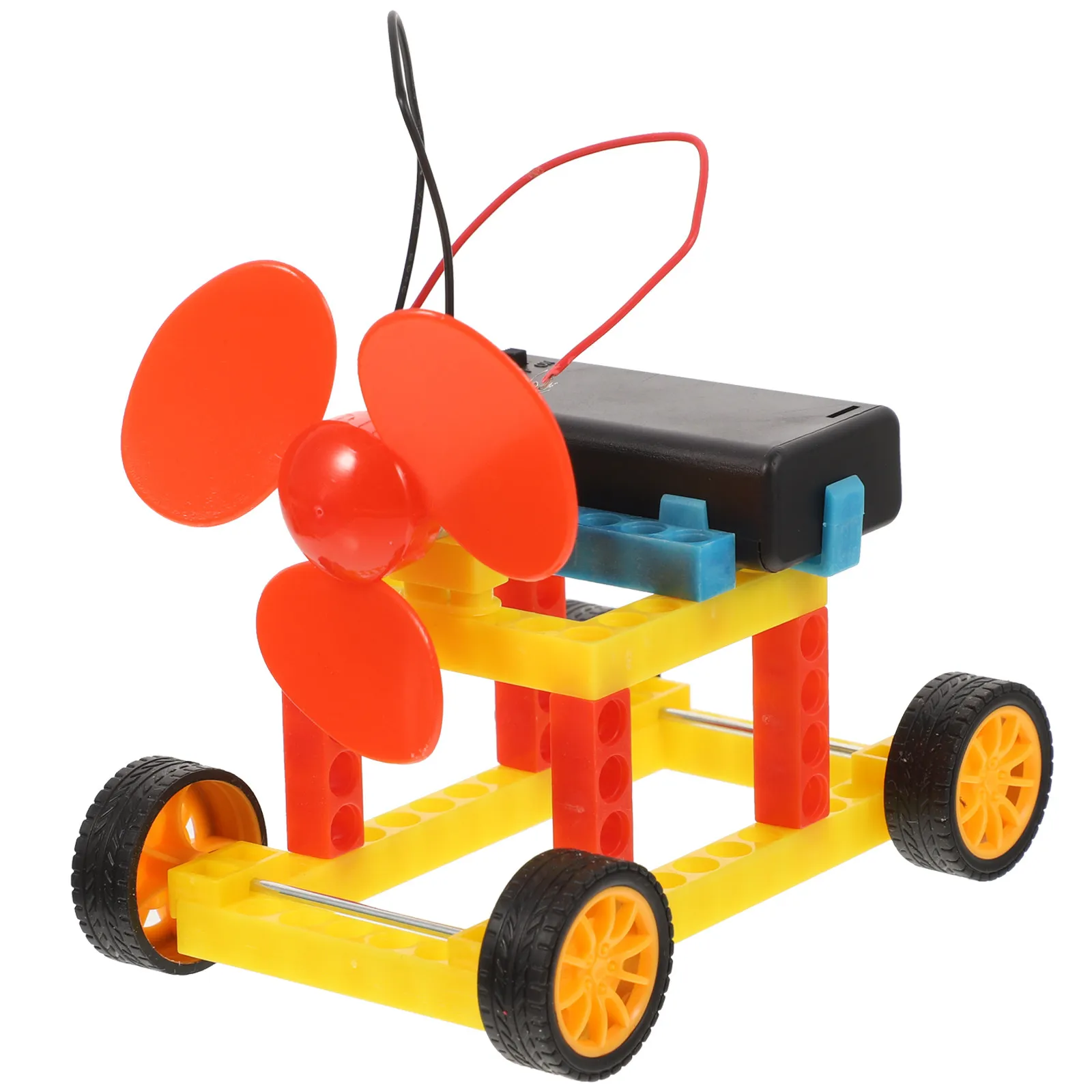 

1Set Wind Power Car Kit Stem Education Science Learning Building Assemble DIY Projects for Kids DIY Wind Power Car Model