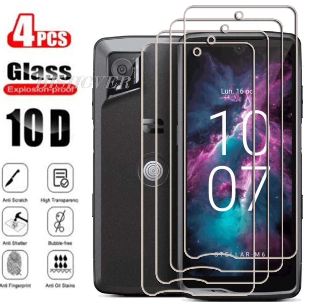 

4Pcs For Crosscall Stellar-M6 6.1"Stellar M6 Stellar-M6E M6E Tempered Glass Screen Protector Glass Film