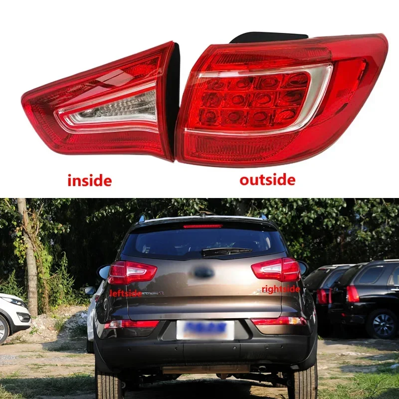 

For Kia sportageR 2009-2014 Car Accessories Outer Tail Lamp Rear Bumper Tail Light Brake Stop Reverse Lamp Taillamp Assembly