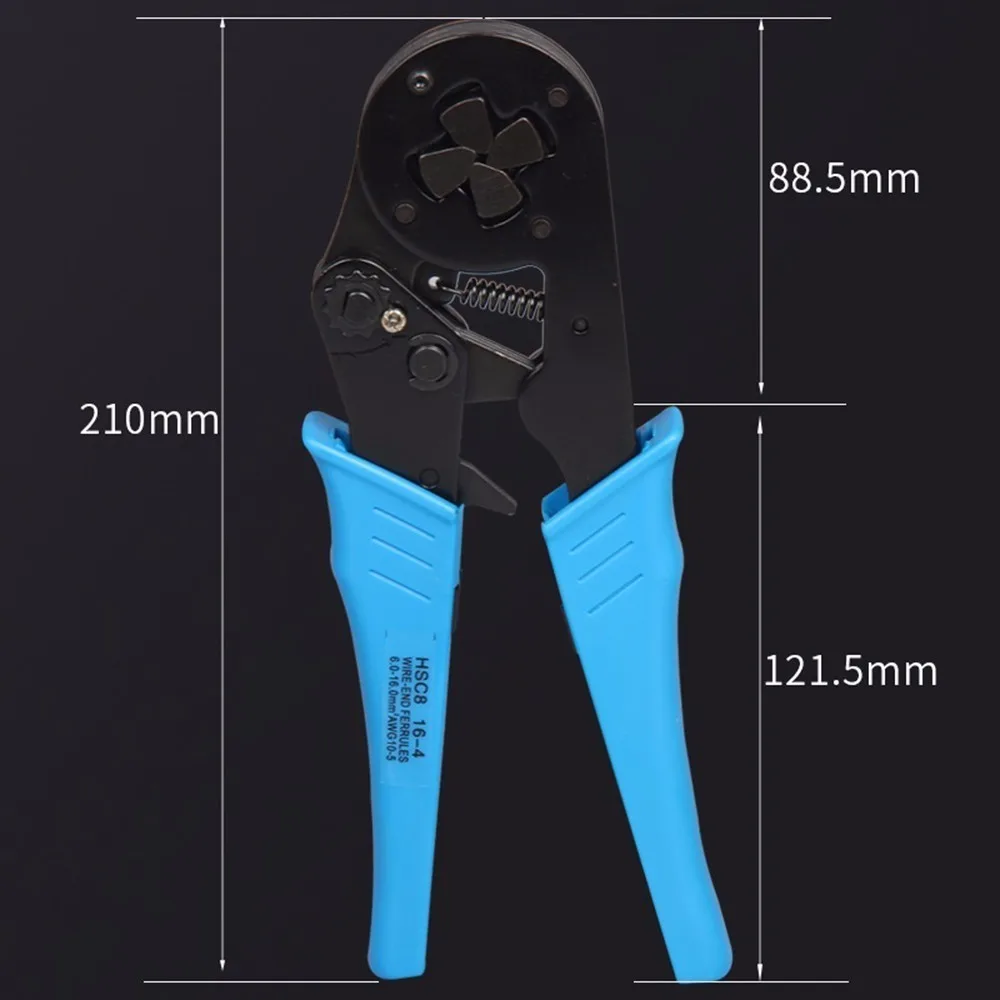 Hsc8 16-4 4-16mm2 11-5awg Mini Crimping Plier Type Self Adjustable Terminals Crimper Tools Tube Terminal Crimp Plier Tool