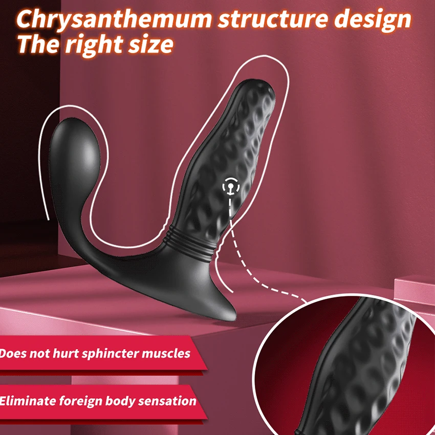 Telescopic Wearable Vibrator Prostate Massager Dummy penis Delayed Ejaculation Rings Anal Plug Masturbation Male Adult Sex Toys view 5
