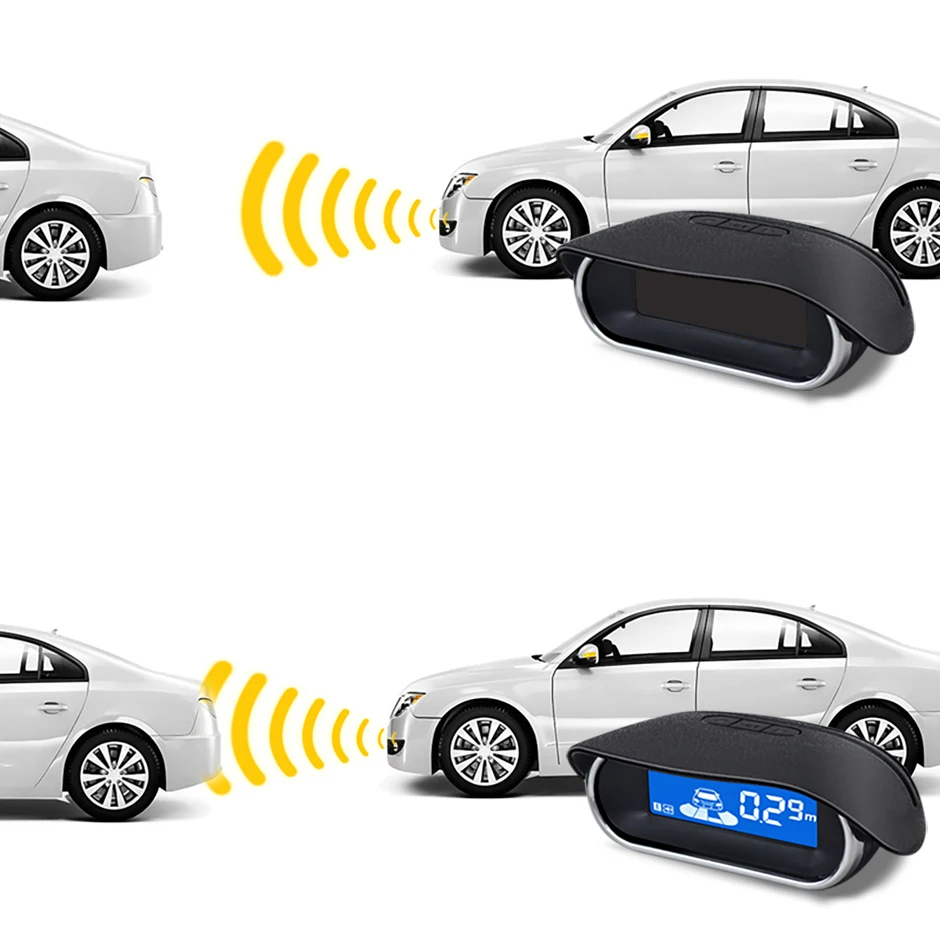 Front Parksensor Kit Auto Parktronic Assistant System LCD Monitor Summer Sprachvolumen Backup Radar Auto Fahrzeug Universal