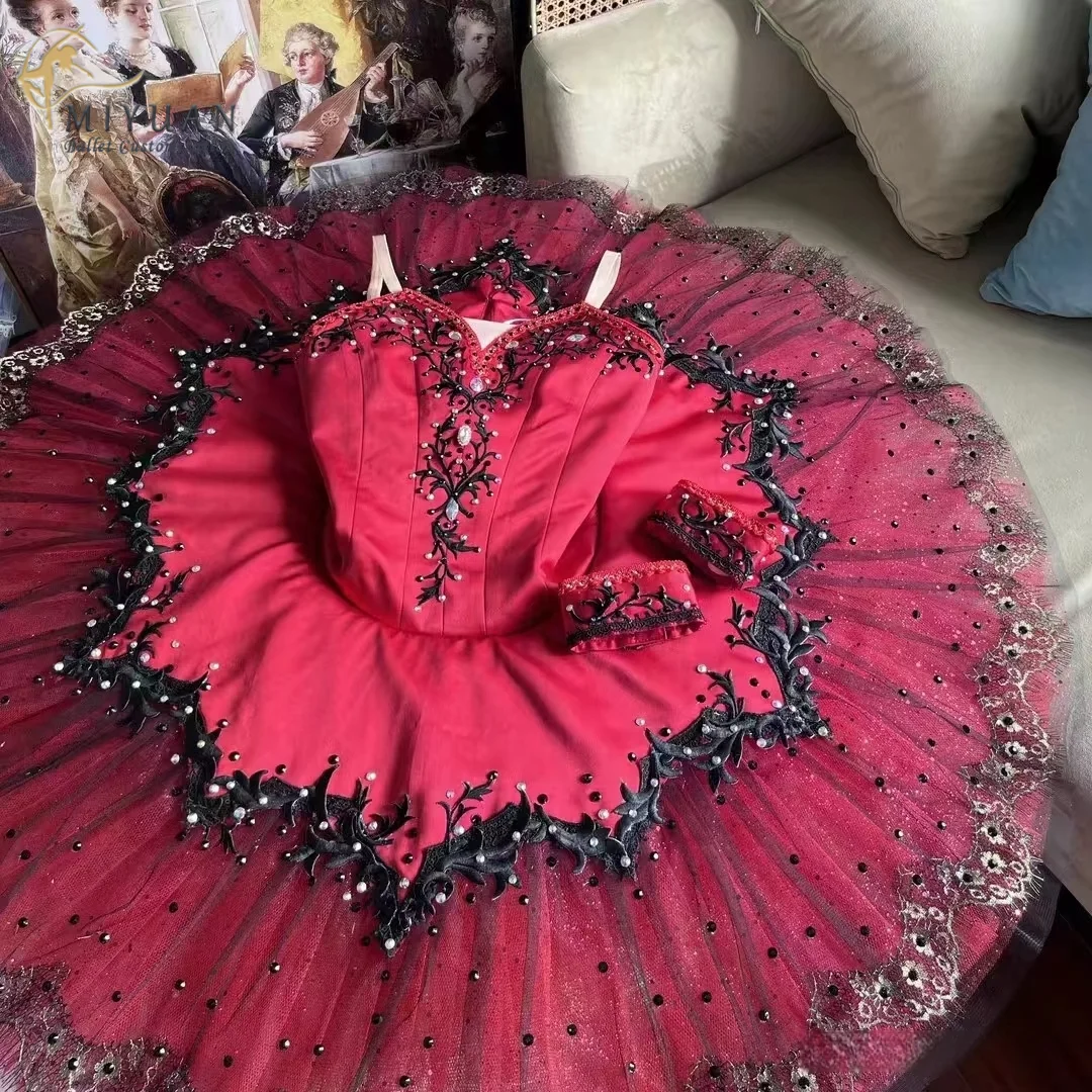 Don quixote esmira da bakhta variations tutu kleid für erwachsene kinder profession elles rotes und schwarzes performance tutu kleid