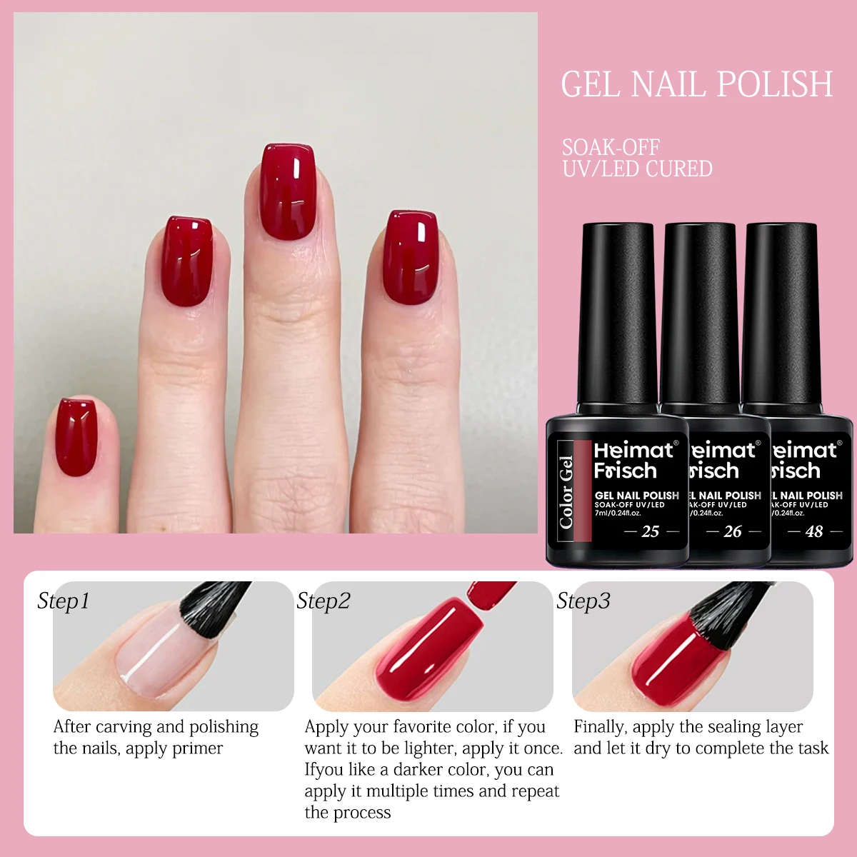 طقم مكون من 9 قطع من طلاء أظافر شبه دائم يدوم طويلاً، خالي من الكحول، قابل للإزالة، مناسب للمنزل والصالون الاحترافي DIY. #5