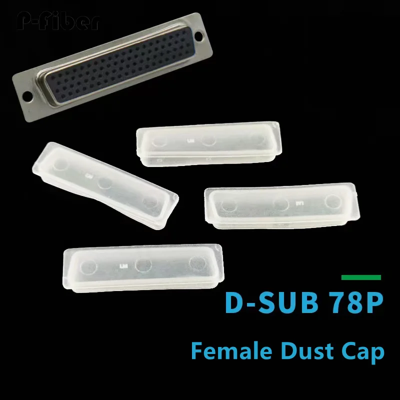 Capa de poeira impermeável para Db78 Pin Connector, Plug Capa de Proteção, D-Fiber, Feminino, 500Pcs Usado, D-Sub78