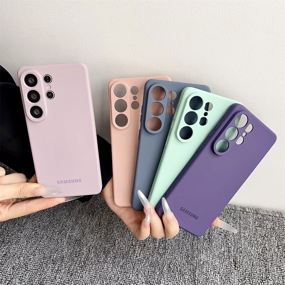 Stoßfeste, flüssige Silikon-Softhülle für Samsung Galaxy A51 A14 A15 A16 A17 A22 A23 A55 A56 A53 A72 A73 A26 A35 Offizielle matte Hülle – Detail 22