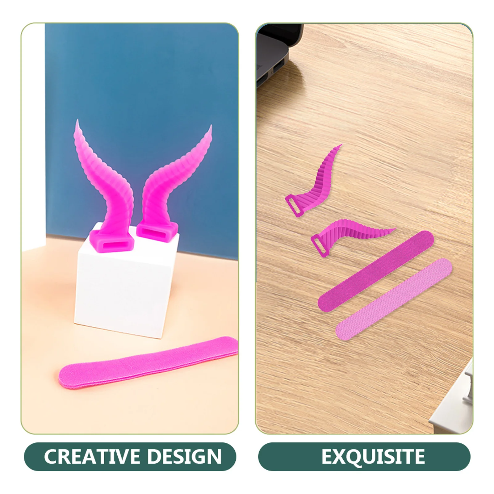 

1Pair Ox Horn Headphone Decorations Soft Silicone Attachment Stylish Headset Ornaments for Gamers Cosplay Events Daily Wear