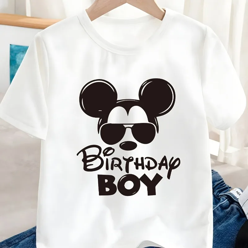 

Disney Men's and Women's Clothing Cute Y2K Style Pure Cotton T-shirt Summer New Item Men's and Women's Casual Pure Cotton Top