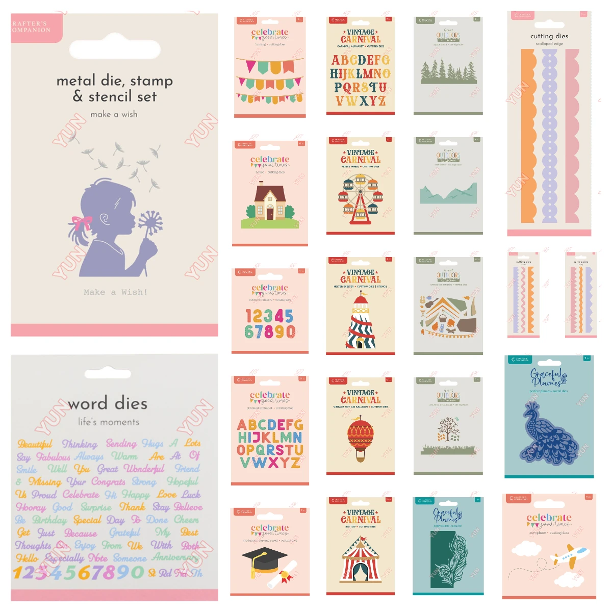

2025 New Craft Cutting Dies Make a Wish Bunting Stitched Alphabet Numbers House Edge Die DIY Scrapbooking Photo Album Card Gift