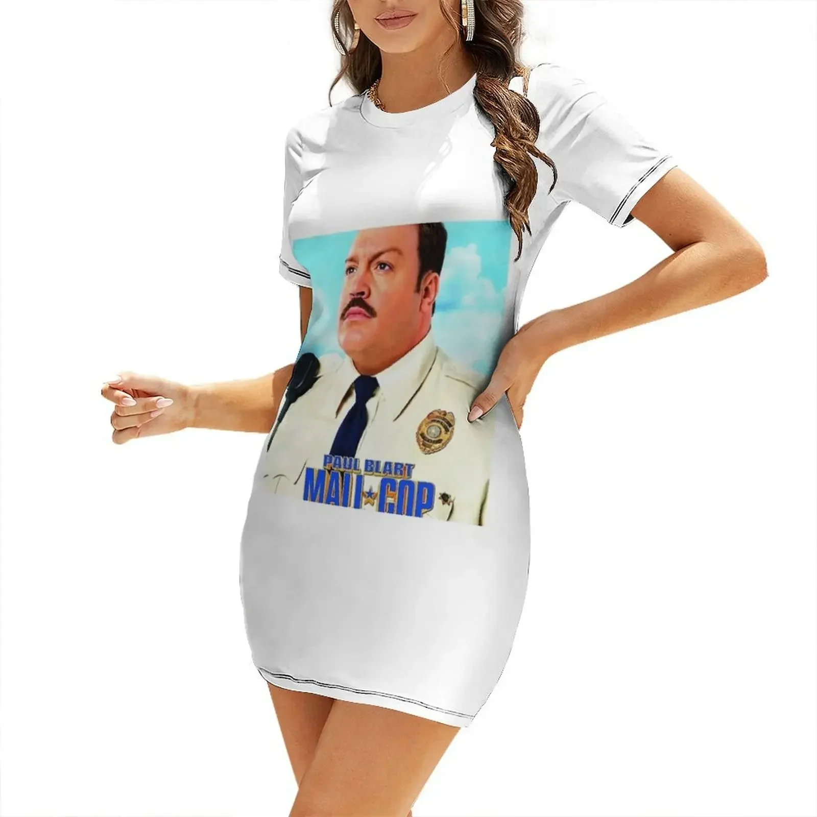 

Paul Blart Mall Cop Short-Sleeved Dress women's clothing trend 2026 summer dresses for women 2026