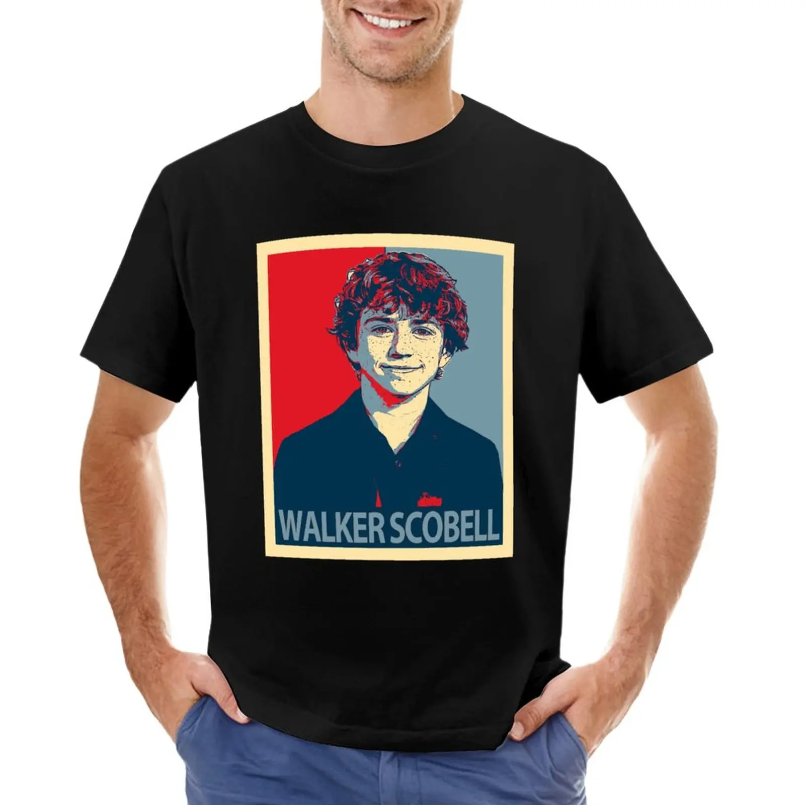 Walker Scobell T-Shirt oversized anime clothes hippie clothes heavy weight t shirts for men