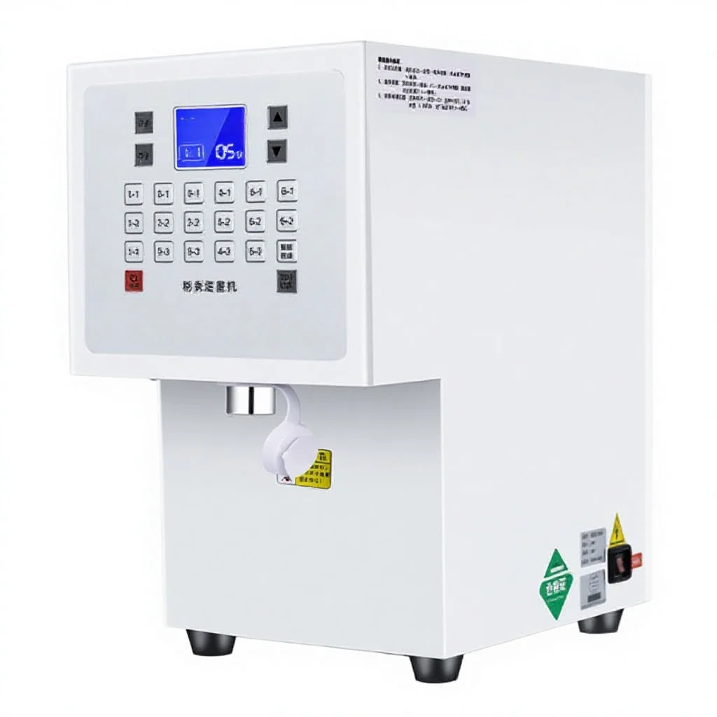 

-oo New Digital Semi Automatic Portable Table Coffee Food Powder Dispenser Machine 220V Electric 3500ml Capacity for Bags Cans