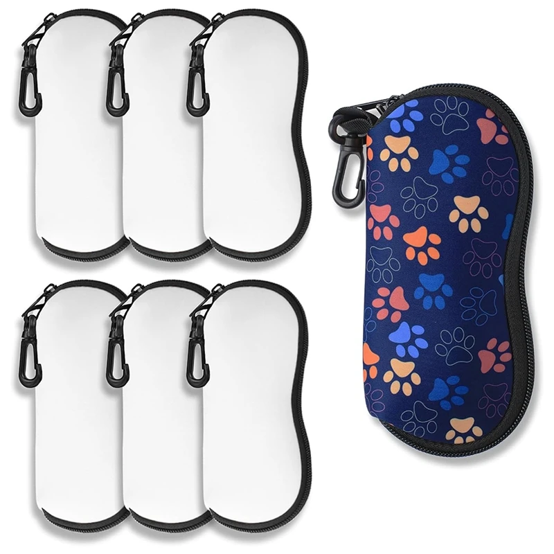 Sublimation Sunglasses Case Blanks Set,Neoprene Sunglasses Case Soft For Sublimation Blanks Sunglasses Case