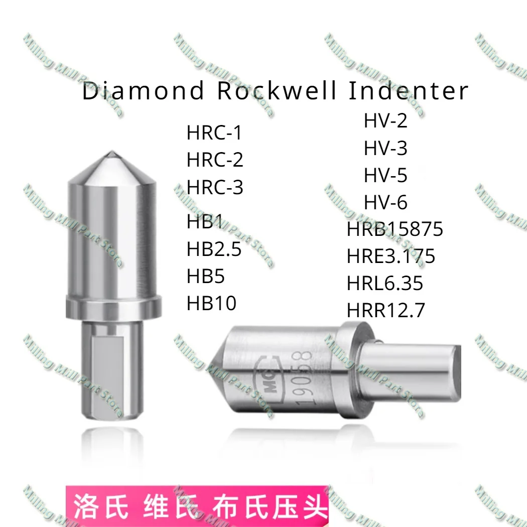 Diamond Rockwell Indenter HRC-3 HRC-2 HV-2/3/5/6 Hardness Tester 120 Degrees 136 Deg Stylus Tip Brinell Test Accessories