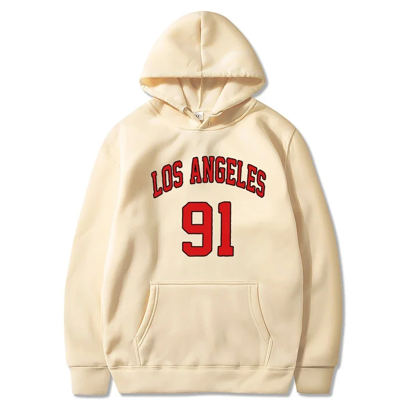 

Los Angeles 91 Team Uniform Prints Hoodies Male Hip Hop S-Xxl Sweatshirt Gorgeous Warm Tops Casual Hooded Hoodie Men Top