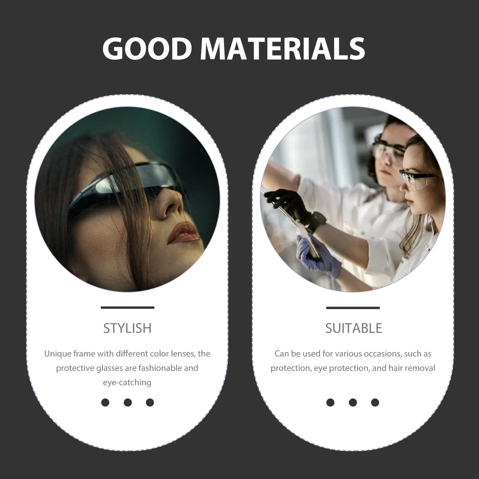 

4Pcs Protective Glasses Safety Eyewear for Co2 Ndyag Diode Lab Procedures Ansi Z136.1 Certified