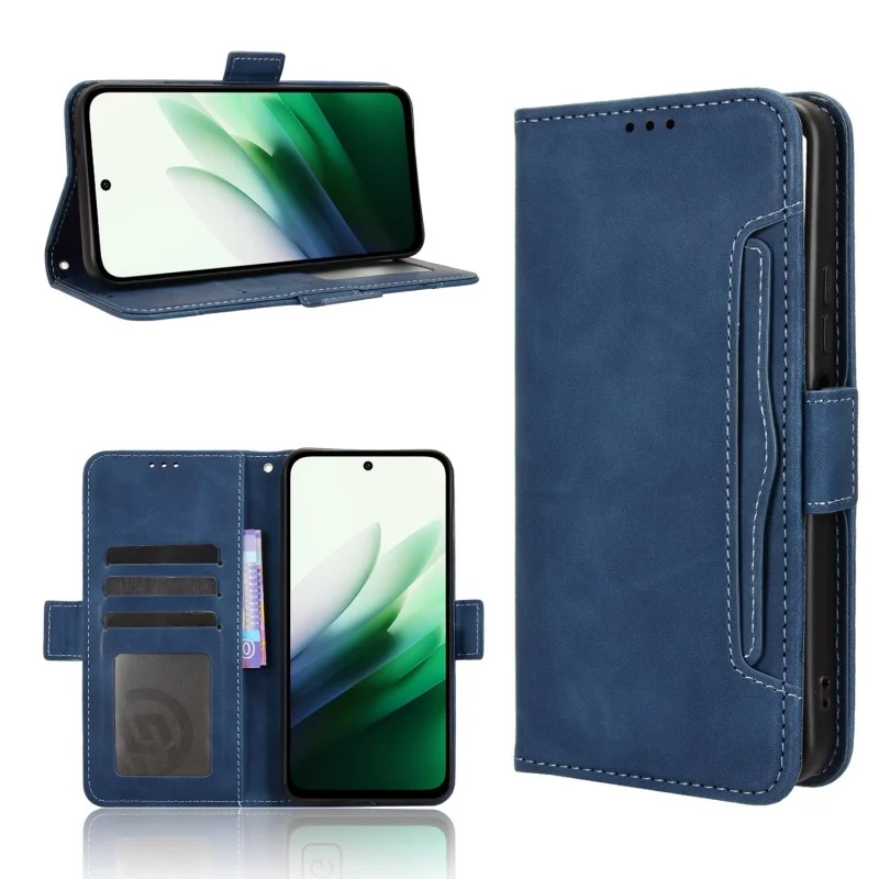For Redmi 15 4G Case Premium Wallet Leather Flip Multi-card slot Cover For Xiaomi Redmi 15 4G Redmi15 Phone Case