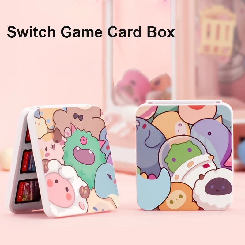 12 in 1 Switch Game Card Case For Nintendo Switch Magnetic Cover Portable Storage Box For Switch Oled NS Lite SD/TF Card Box