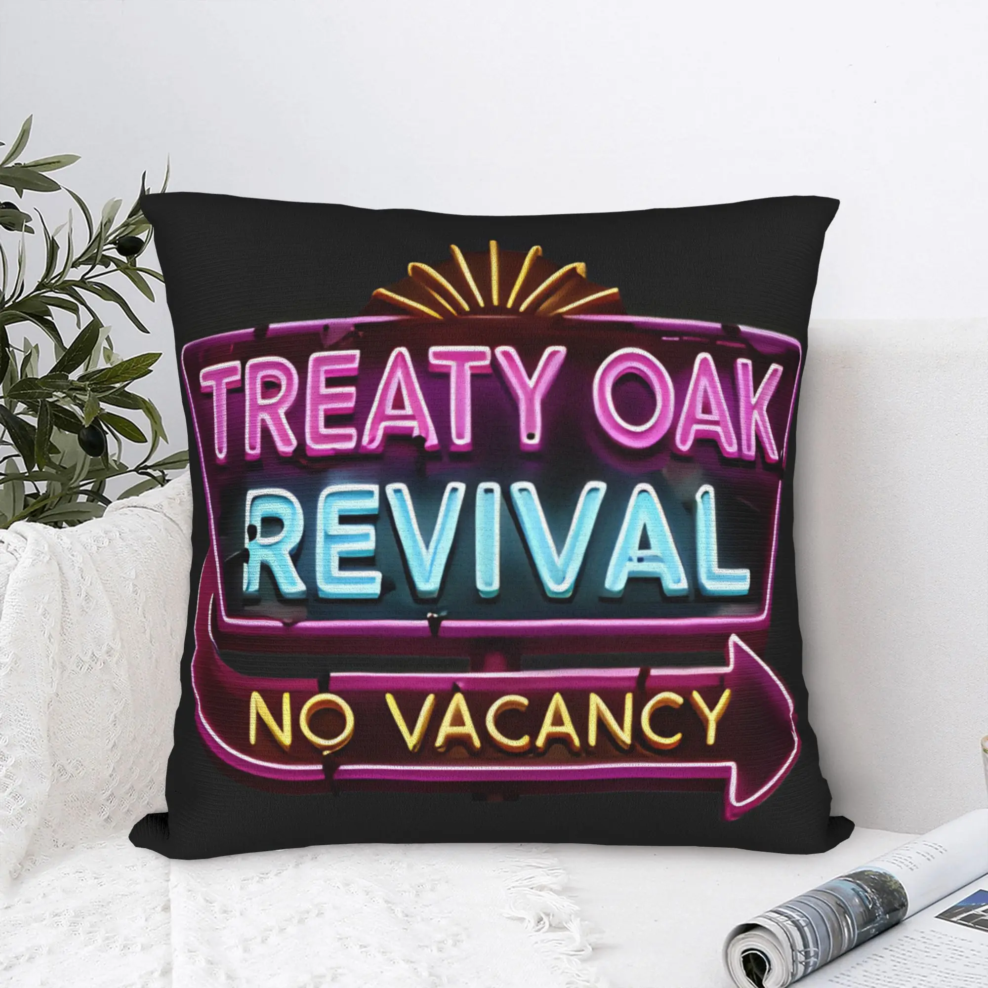 Pillow Cover Country Music Band Treaty Oak Revival  Novelty Pillow Case For Office Car Home Decor Pillowcases