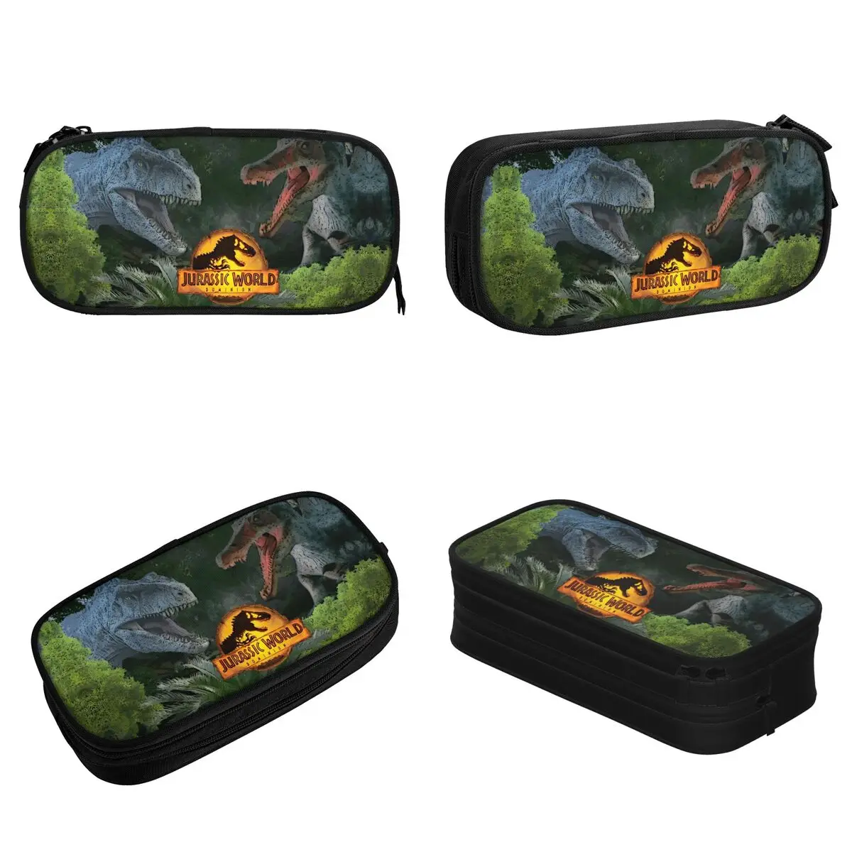 Imagem -02 - Jurassic Park Lápis Cases para Estudantes Pen Box Bolsa para Estudantes Grande Armazenamento Dinossauro Novos Presentes