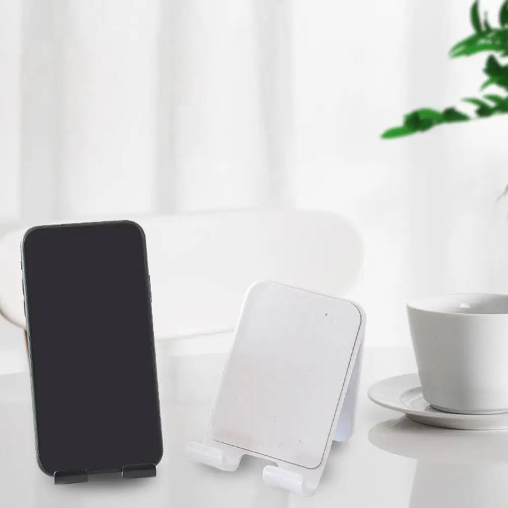 2Pcs Wall Mount Phone Holder Adhesive Cell Phone Bracket Charging Stand for Desktop Video Watching Smartphone Holder