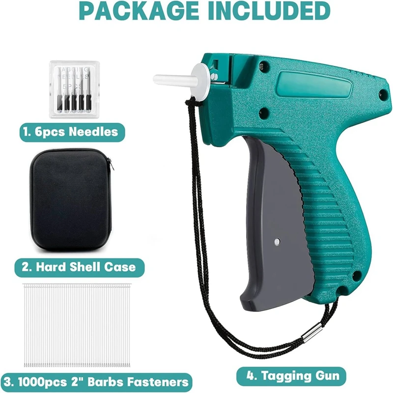 Tagginggun Kit With Hard Storage Case, Tagginggun For Clothing, Standard Retail Pricemicrostitch Attacher For Clothes