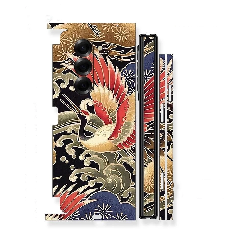 

Красочные наклейки с защитой от царапин для Samsung Galaxy Z Fold 5 4 3 6 Fold5 Fold4, защитная наклейка, защитная пленка на заднюю панель