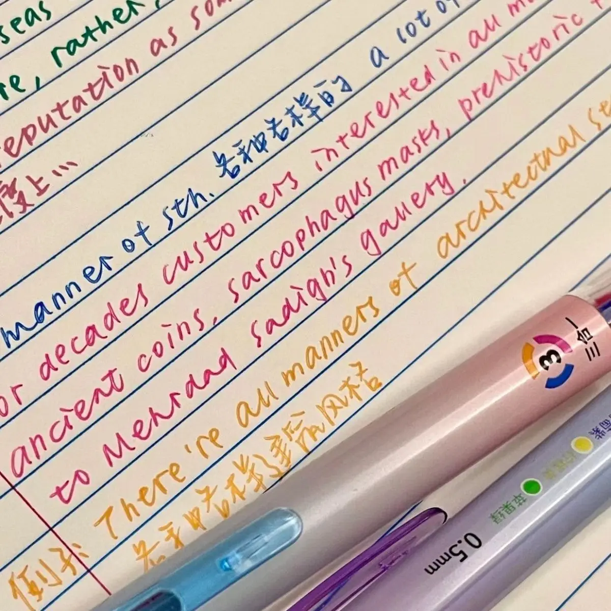 

5 PCS Multicolor Pen 0.5mm Colored Gel Pens 3-in-1 Multicolor Gel Ink Pens 15 Colors Retractable Ink for Office School