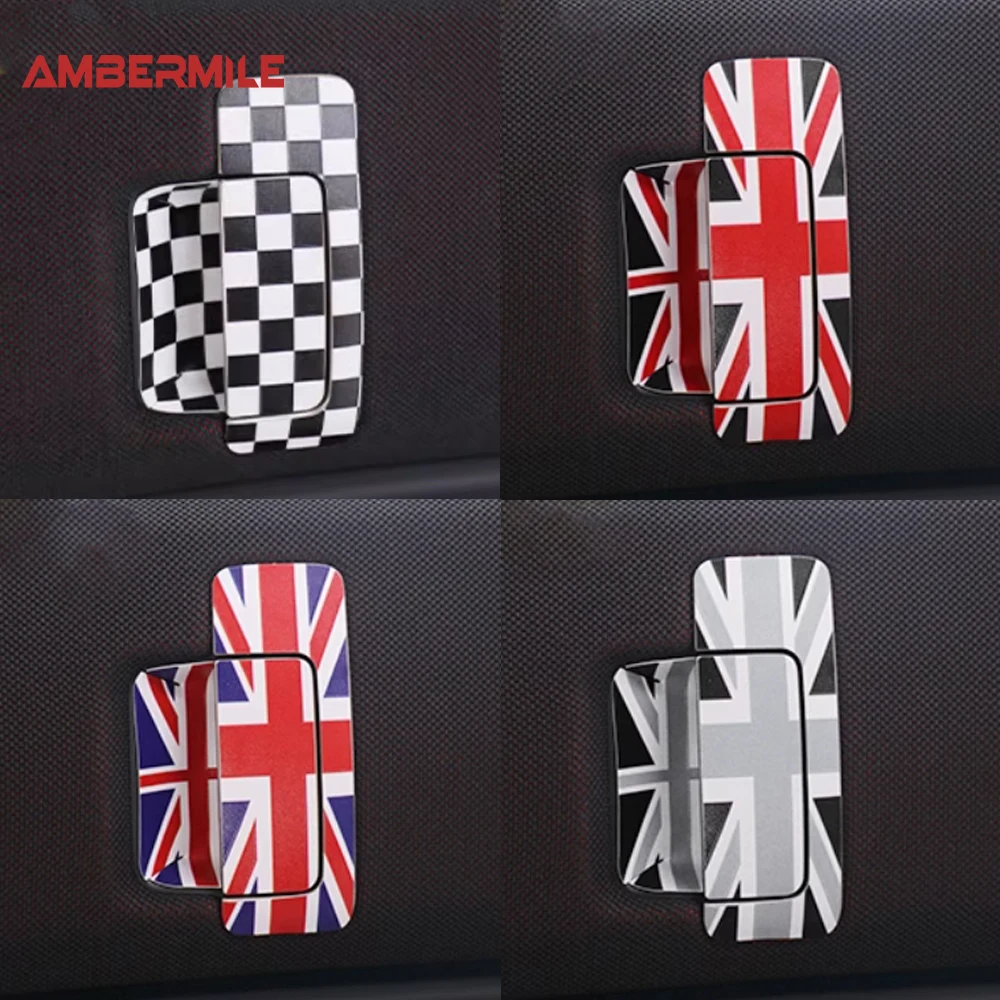 Leather Inner door handle/inner door bowl protective sticker For Mini Cooper Countryman U25 2024 2025 Stickers Car Accessories