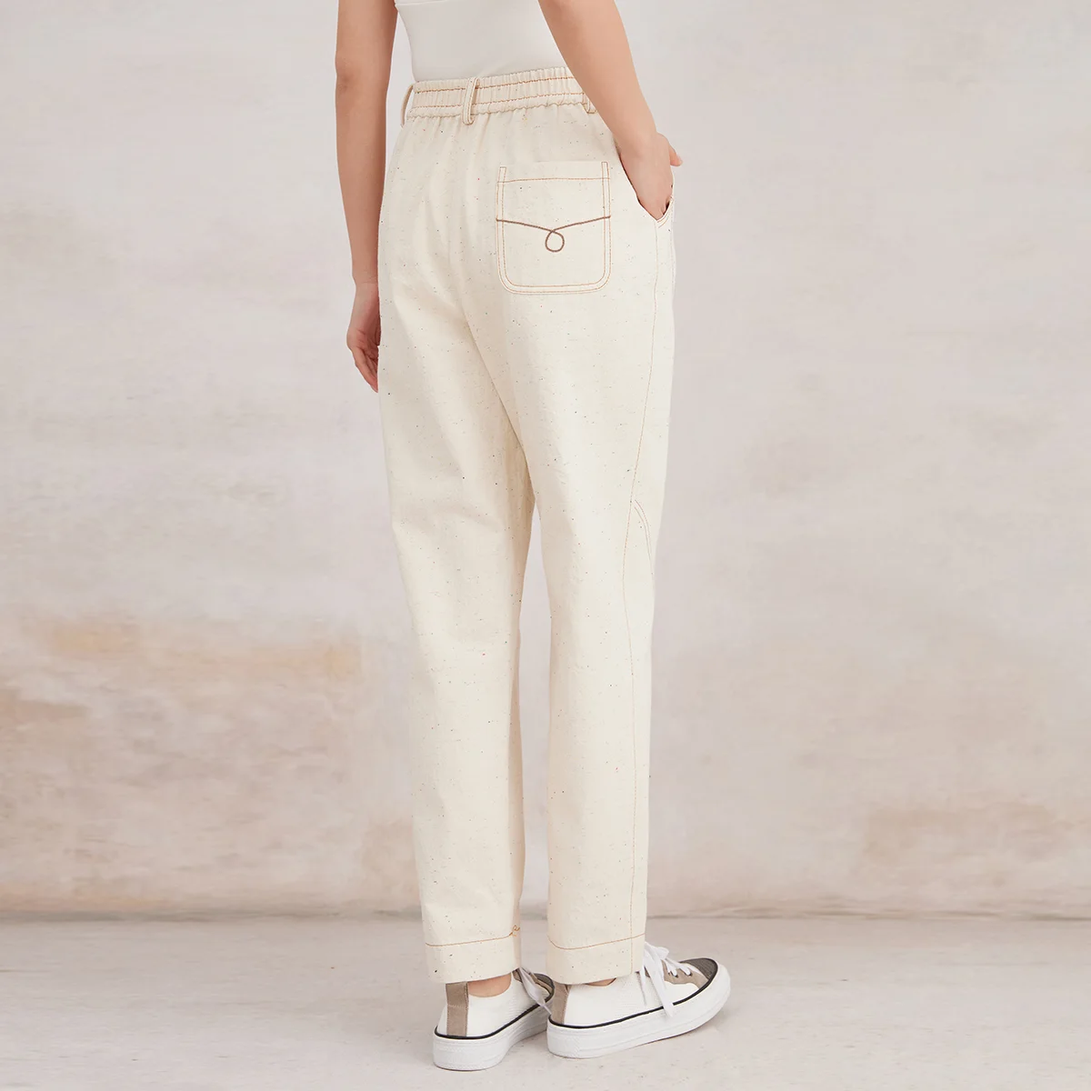 K3107W Luxury Women\'s Clothing Cotton Jeans Ladies Pants Quality Long Straight Denim Trousers