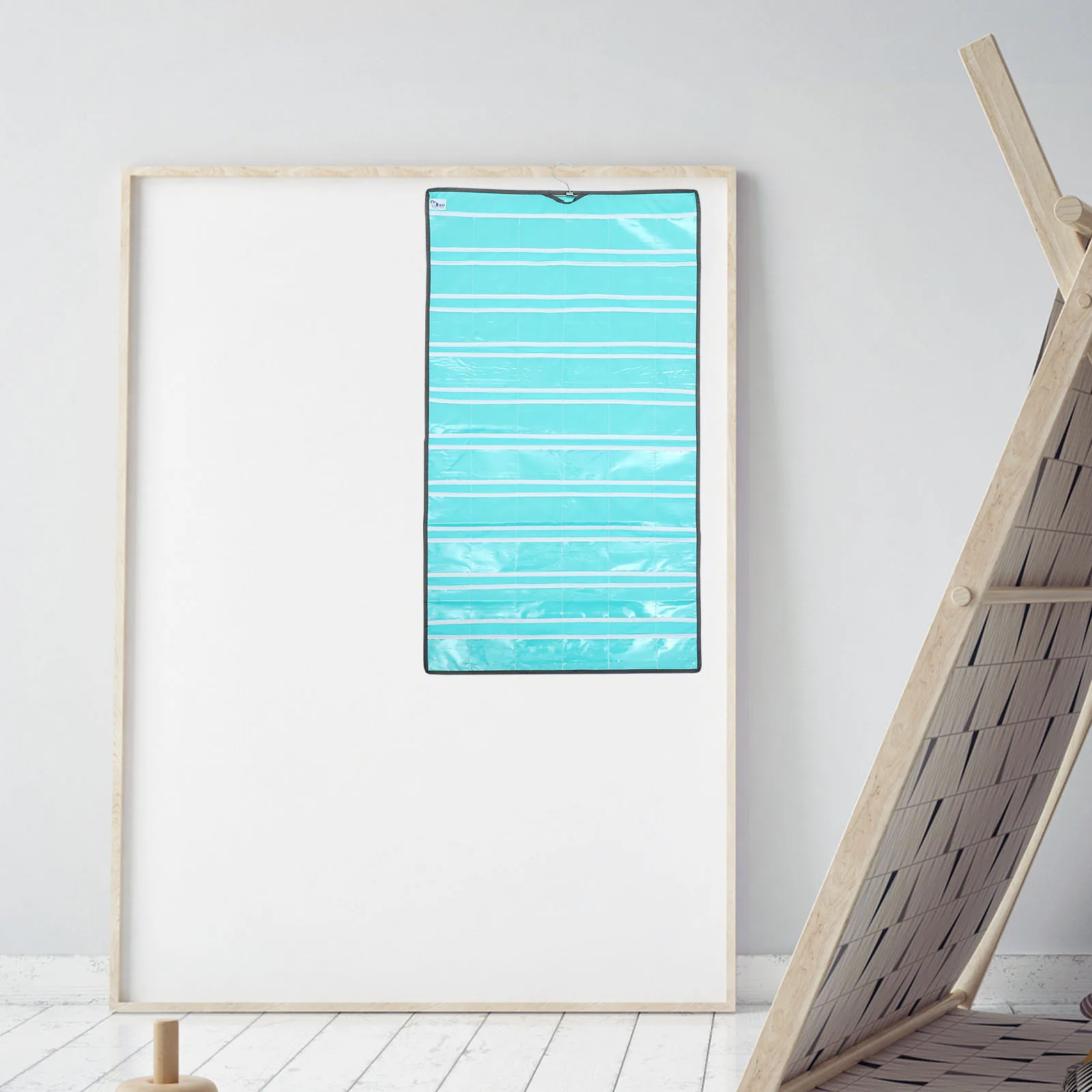 

Whiteboard Transparent Hanging Bag Work Cloth Schedule Pocket Chart for Classroom