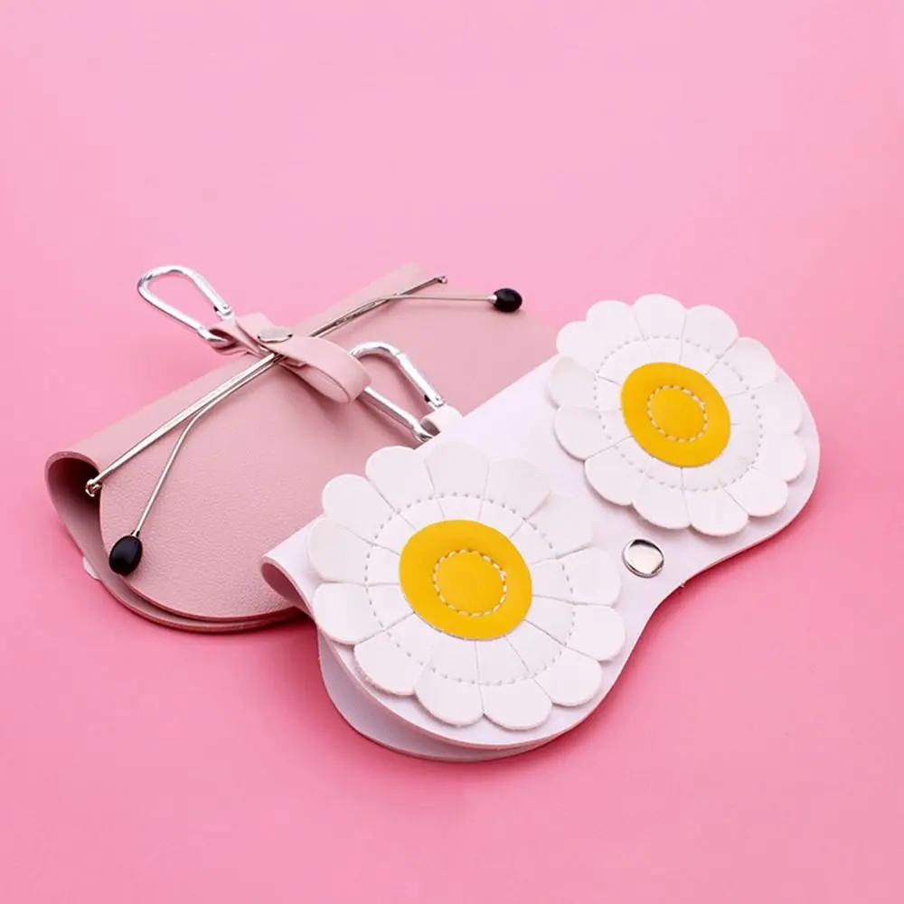 INS Cartoon Women Portable Sun Eye Glasses Box PU Leather Eyewear Case Sunglasses Cute Protection Bags