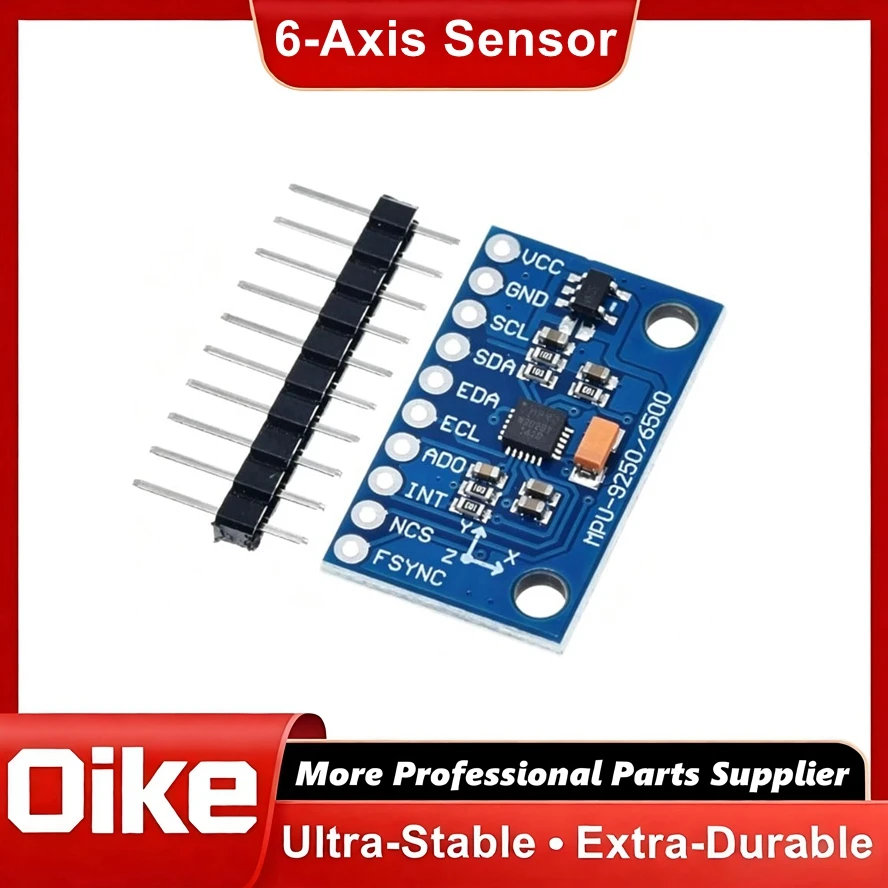 MPU6500 GY-6500 6DOF 6-Axis Gyroscope Accelerometer Sensor Module Board IIC I2C SPI Replace with Pins MPU6050 For STM32 Arduino