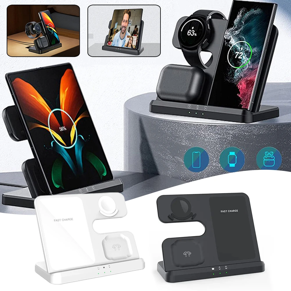 ที่ชาร์จแบบไร้สายอเนกประสงค์ฐานกันลื่นแท่นชาร์จโทรศัพท์มือถือตรวจจับได้รวดเร็วแท่นชาร์จโทรศัพท์มือถือมีประสิทธิภาพสำหรับห้องสำนักงานบ้าน