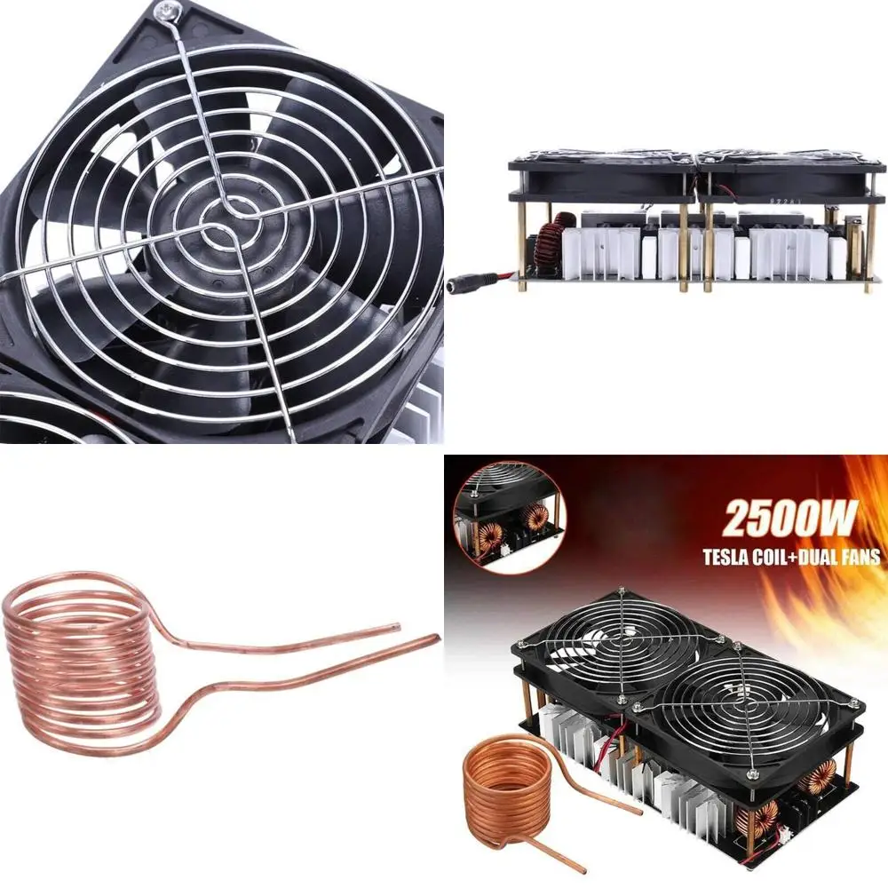 

12-48V 2500W ZVS High-Frequency Induction Heating PCB Board with Copper Ring for Power Supply