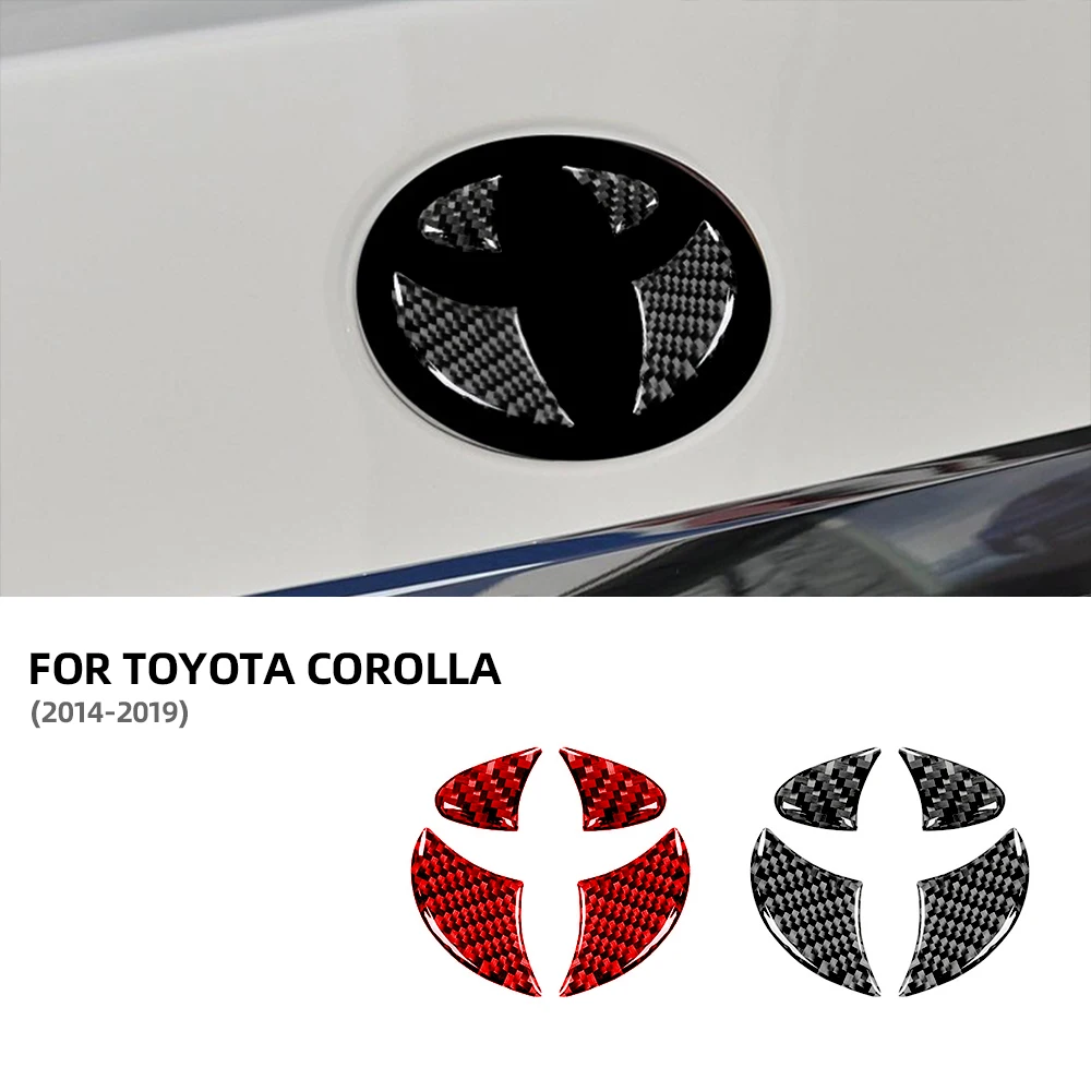 

Carbon Fiber Black Fit for Toyota Corolla 2014 2015 2016 2017 2018 2019 Car Rear Signs Car Acceccories Interior Stickers Tools