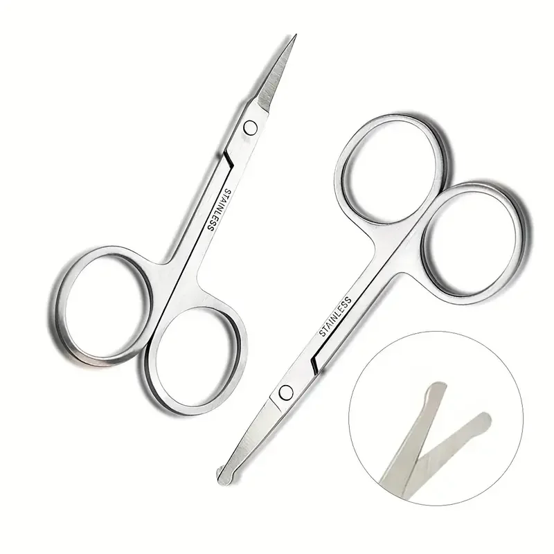 まつげとバリカン用の美容はさみ,眉毛はさみ,化粧道具,1個