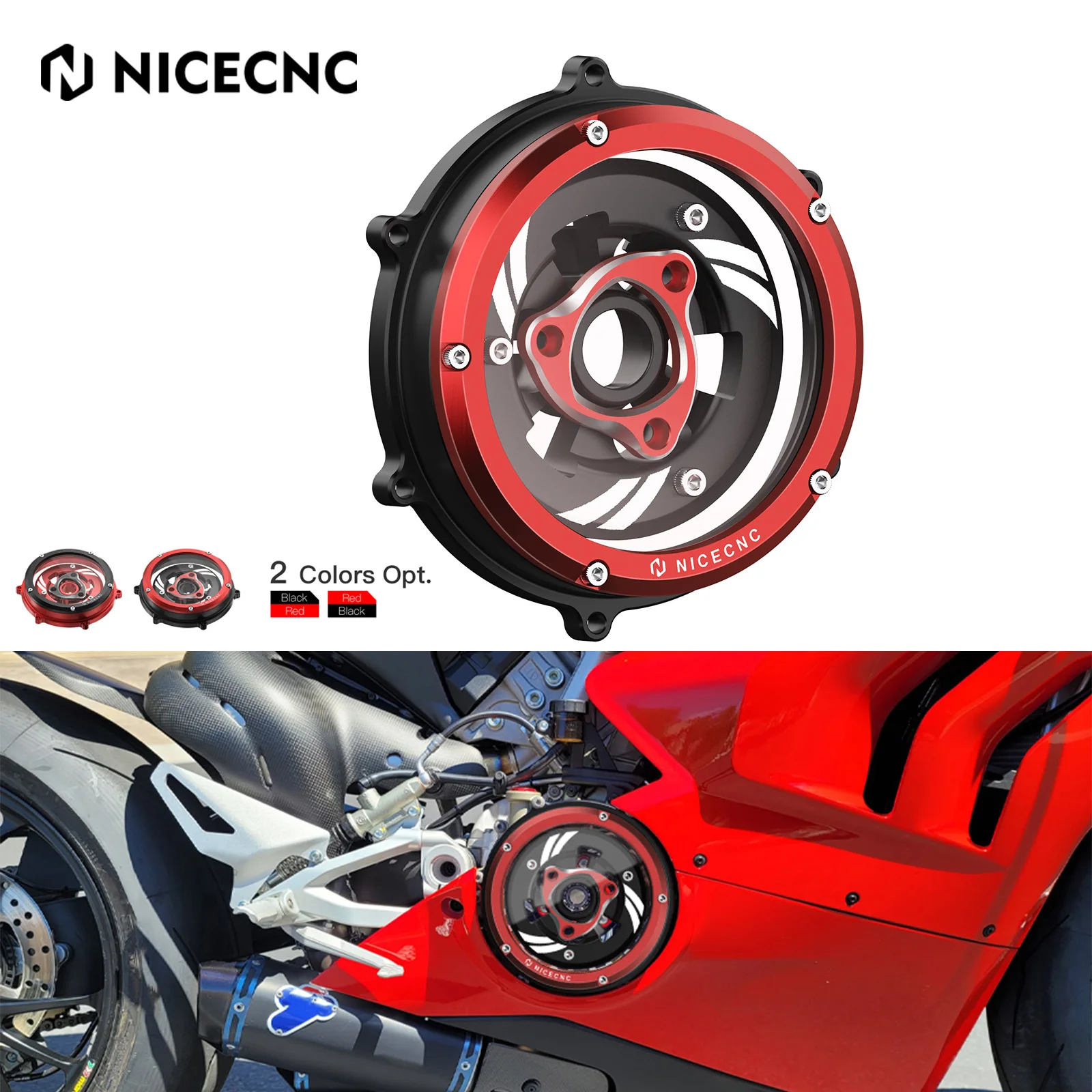 

For Ducati Panigale 955 959 1199 1199R 1199S 1299 1299S Motorcycle Clutch Cover Engine Racing Spring Retainer Protector Guard