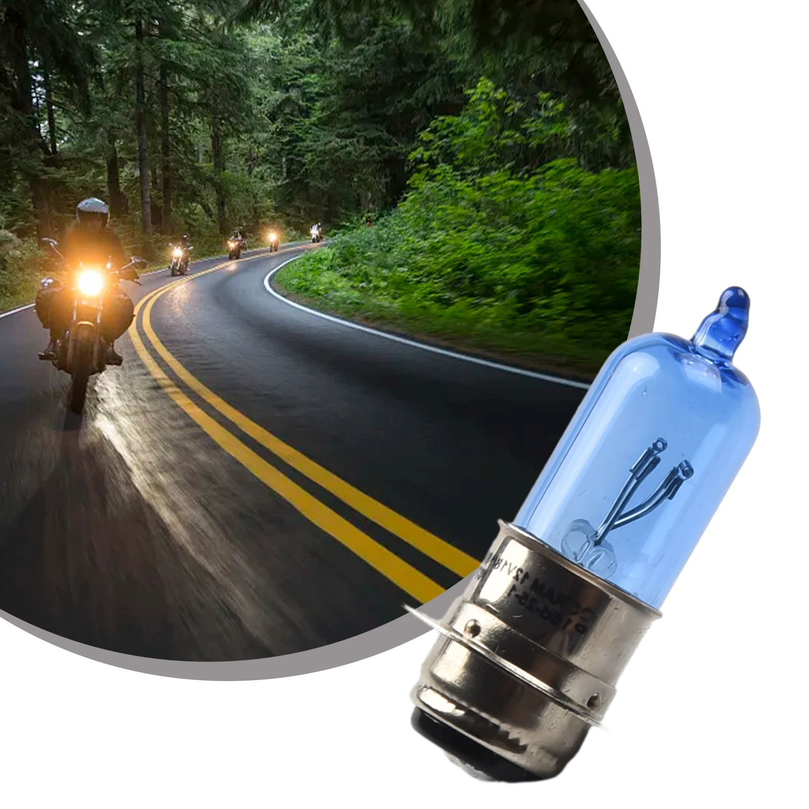 Headlight 35W 12V Super White Yellow Light Bulbs H6 T19 P15D Headlight Bulbs For Motorcycle Electric Vehicles Scooters