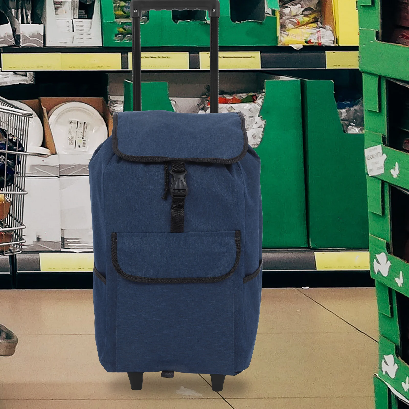 

Shopping Cart Bag Foldable Detachable Thick Oxford Cloth Large Capacity Replacement Waterproof Storage Bag Side Pocket Front