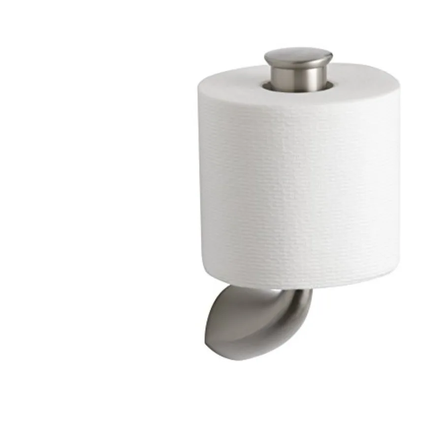 

K-37056-BN Alteo Vertical Tissue Holder in Vibrant Brushed Nickel for Bathroom Use with Modern Design and Durable Finish