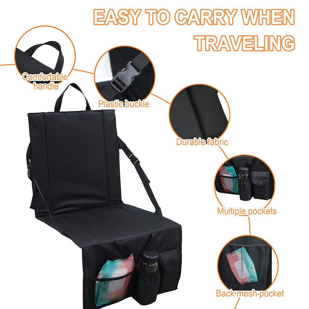

Orthopaedic Ergonomics Beach Trips Bleacher Seats Camping Chair 600D Oxford Cloth Easy To Carry Ergonomic Design