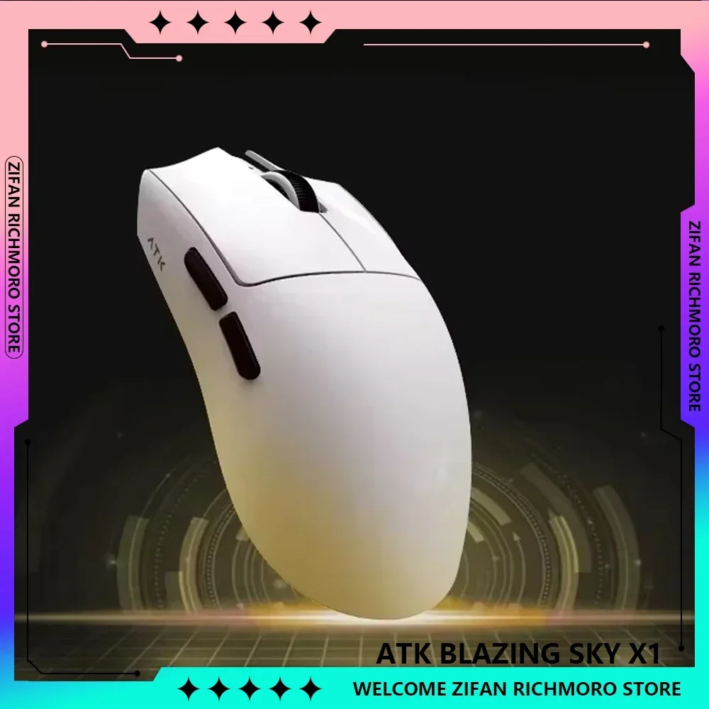 ATK Blazing Sky X1 8K Low Latency Mouse Esport Lightweight 3 Mode Wireless Gaming Mouse FPS Liekong E-sports Pc Gamer Accessorie